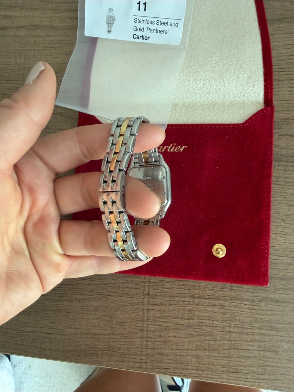 Authentic Cartier Panthere Two-Tone Watch Medium Size - Picture 3 of 3